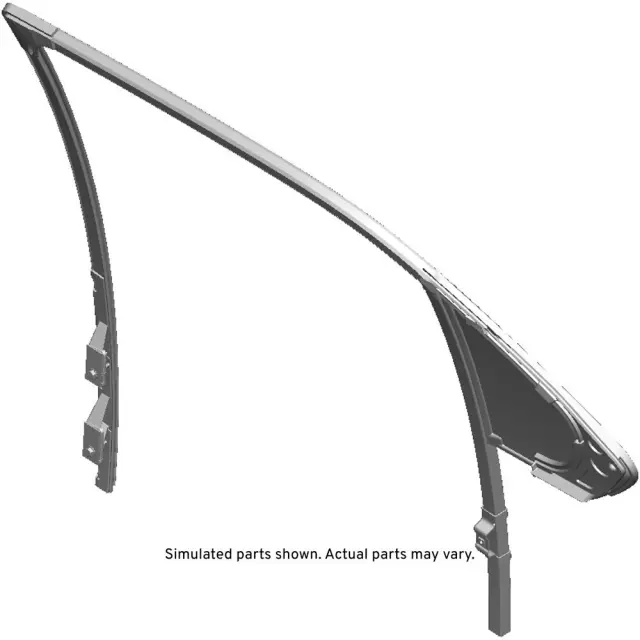 Rear Passenger Side Door Stationary Window and Weatherstrip