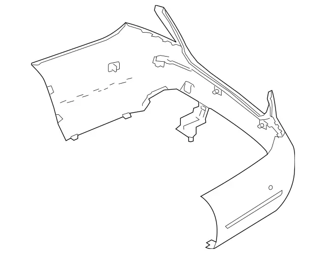 213-885-08-01-64-9999 - Exchange Trim, Bumper Mercedes-Benz