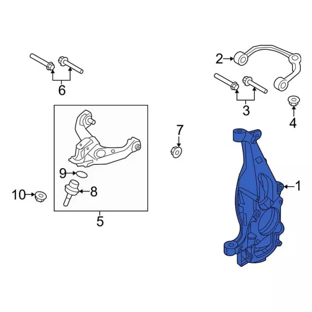 2024 Ford F-150 Lightning Suspension Knuckle NL3Z-3K185-C