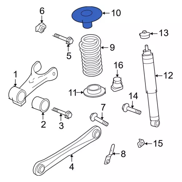 5r3z5586aa - Ford Upper Insulator | Levittown Ford Parts