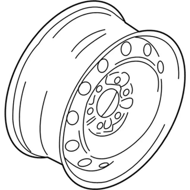 JL1Z-1007-A - Steel Spare Wheel Black - 18