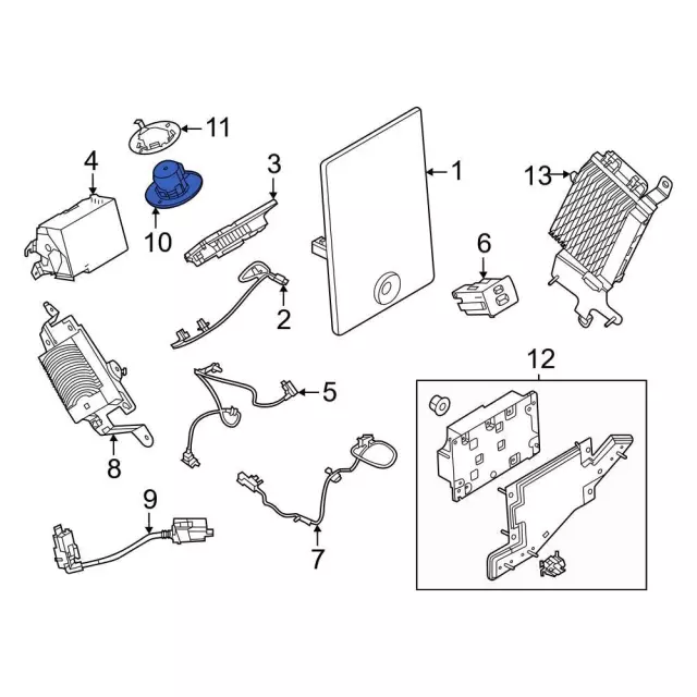 Genuine Ford Navigation Microphone LJ6Z-19A391-AH