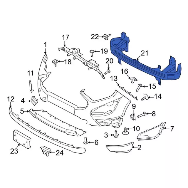 GN1Z-17859-K - Impact Bar 2018-2022 Ford EcoSport | Ford Parts Direct
