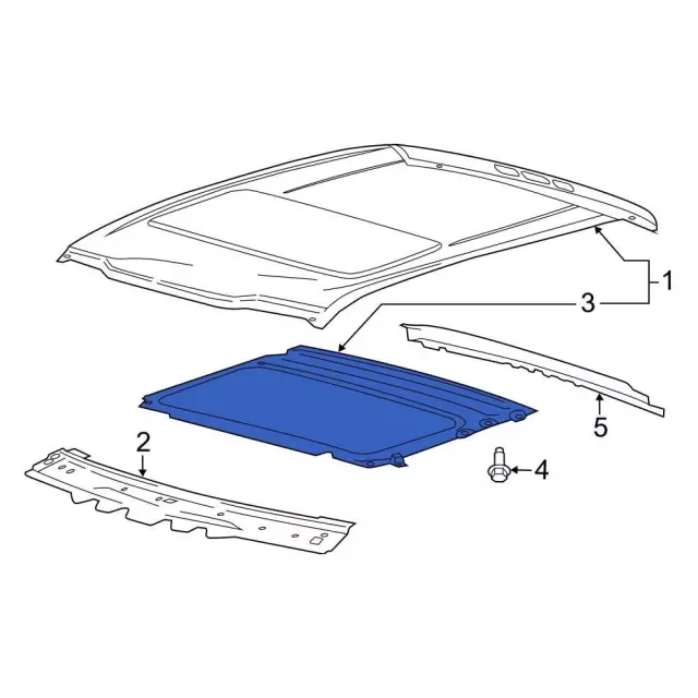 FL3Z-18502C22-B - Sunroof Frame 2015-2022 Ford | Ford Parts Direct