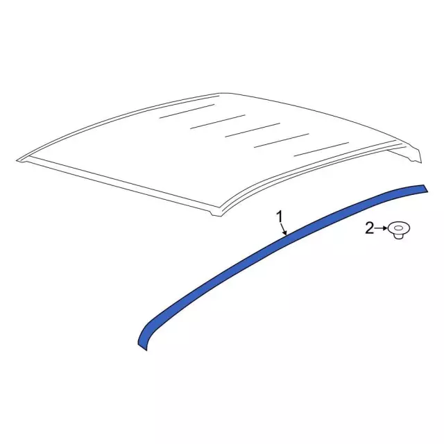 KB3Z-2651701-A - Roof Drip Molding 2019-2025 Ford Ranger | Ford