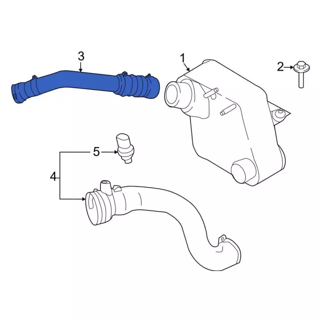 PC3Z-6C646-A - Inter-Cooler Pipe - 2017-2026 Ford | Eastgate Ford