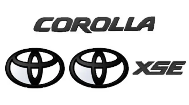 PT948-02202-02 - Genuine Toyota 2020 & Up Corolla XSE Sedan Black