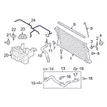 Engine Coolant Overflow Hose