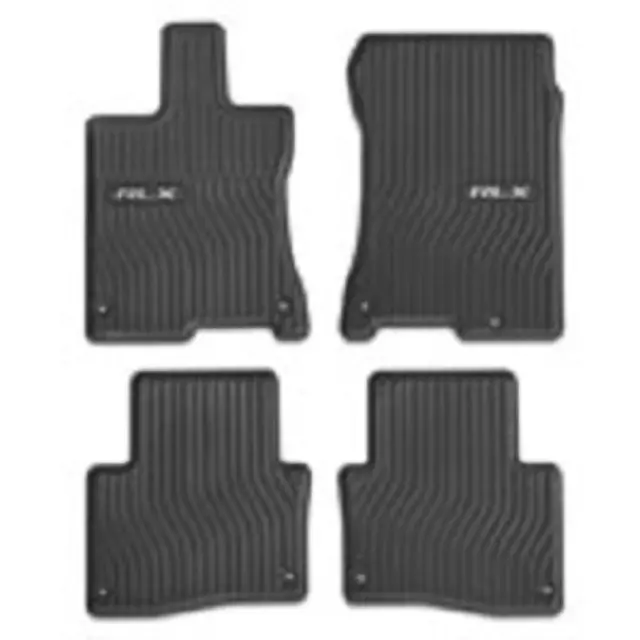 4-Piece Black Carpet Floor Mats For 2009-2014 Acura TL – Front & Rear – OE Fit By SDeelCase