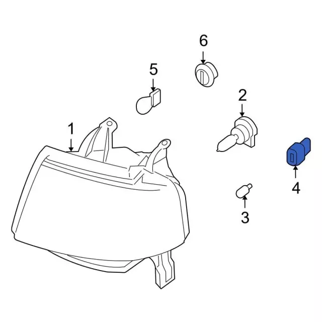 Ford Mercury Parking - Signal Lamp Socket, 2U5A - 13411 - SB, 2U5Z-13411-SA | Australia - View #11