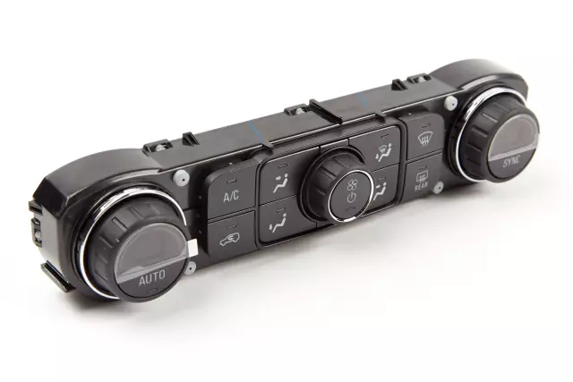 Heating and Air Conditioning Control Panel with Rear Window Defogger Switch