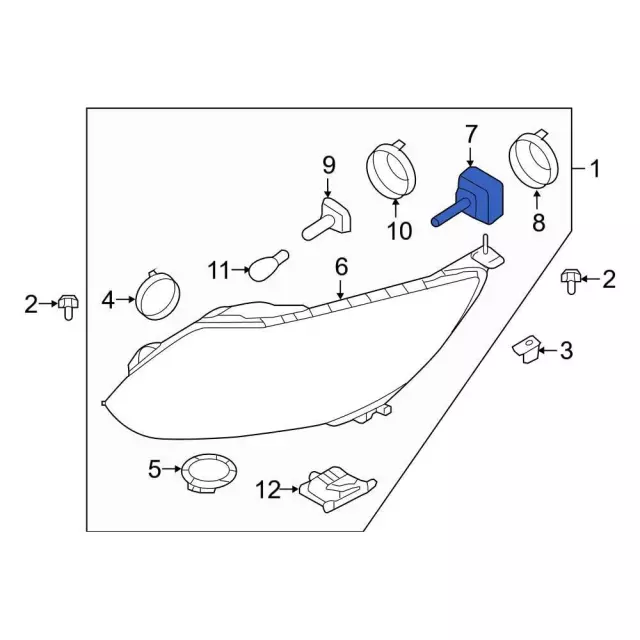 2012-2018 Ford Focus Low Beam Bulb CM5Z-13N021-A | OEM Parts Online