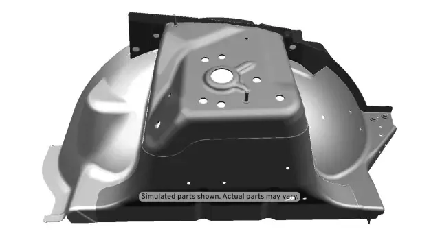 Driver Side Front Wheelhouse Panel Assembly with Studs