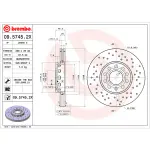 Brembo ceramic brake pad and Xtra vented drilled brake disc kit