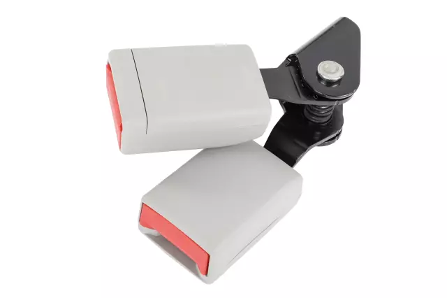 Light Titanium Rear Passenger Side Seat Belt with Buckle