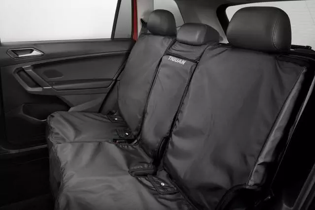 Rear Seat Cover With Tiguan Logo - Black