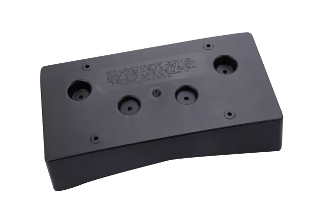 Black Front License Plate Bracket
