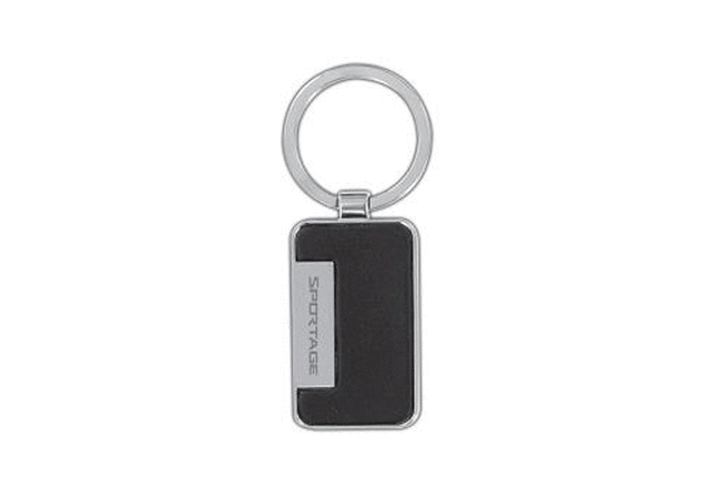 Key Chain - Black Leather