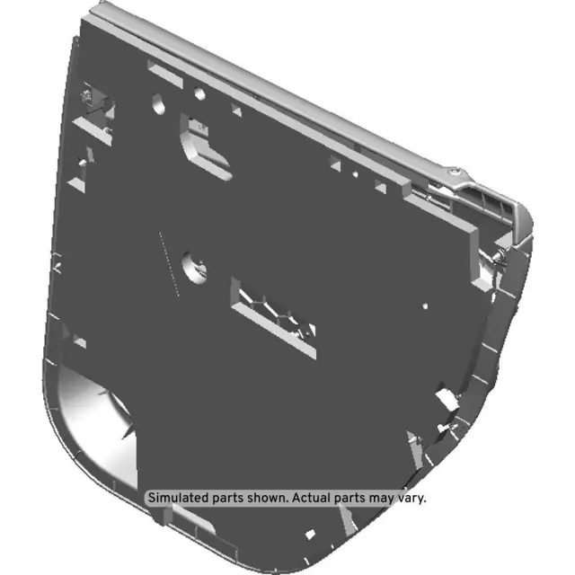 Jet Black Rear Driver Side Door Trim