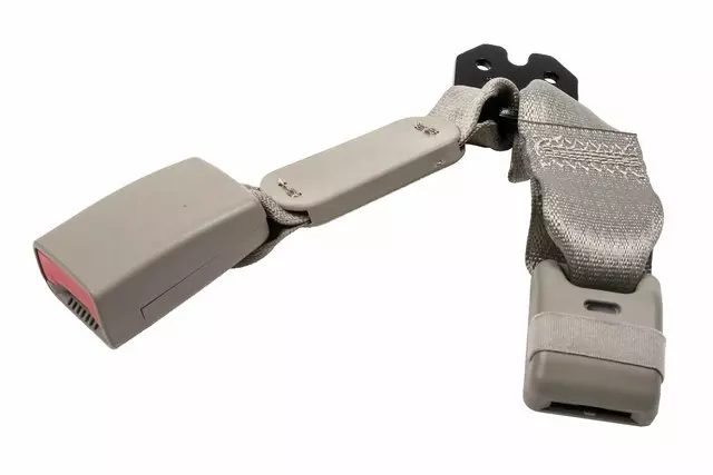 Light Titanium Rear Passenger Side Seat Belt with Buckle
