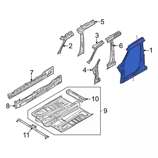 8A8Z-74211A11-A - Aperture Panel Ford Parts Direct