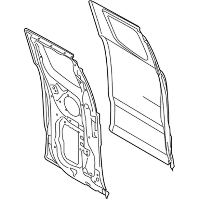 b0129絵 kb3z2124631a - Ford Door Shell | Levittown Ford Parts