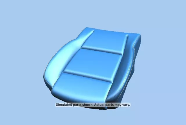 Jet Black Passenger Seat Cushion Cover