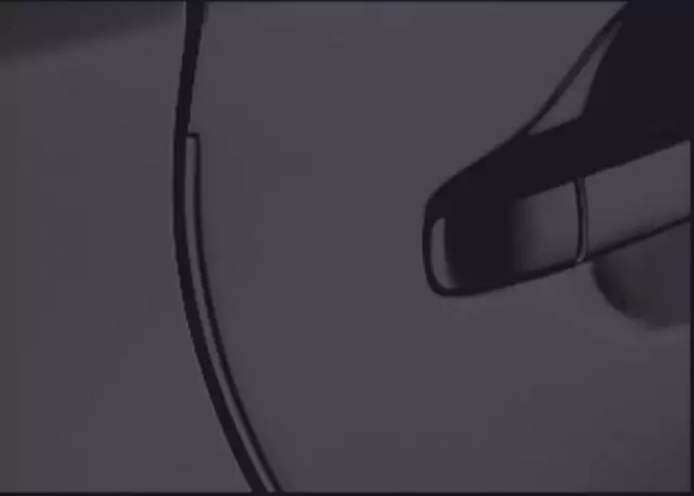 Door Edge Guards, Magnetic Gray Metallic