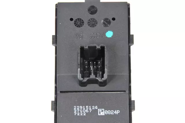 Jet Black Front Door Window Switch