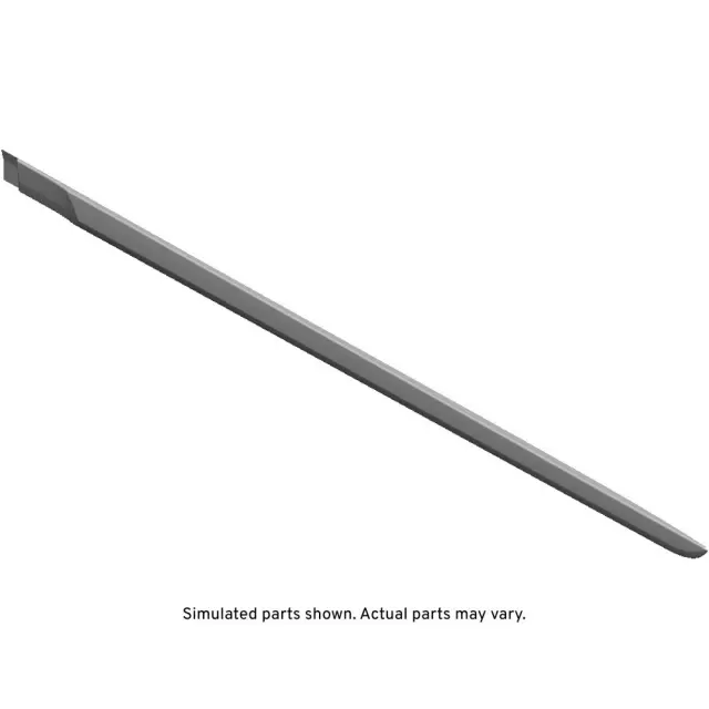 Galvano Silver Rear Driver Side Door Molding