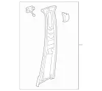 Upper Center Pillar Trim