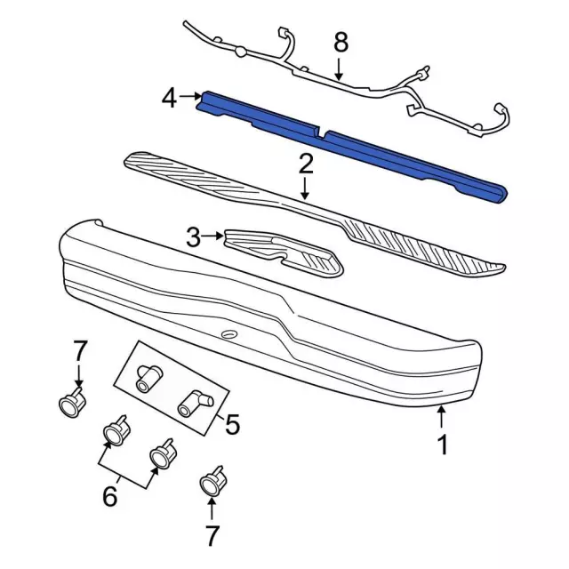 Bumper Cover Spacer Panel F7UZ-17808-AAB | OEM Parts Online
