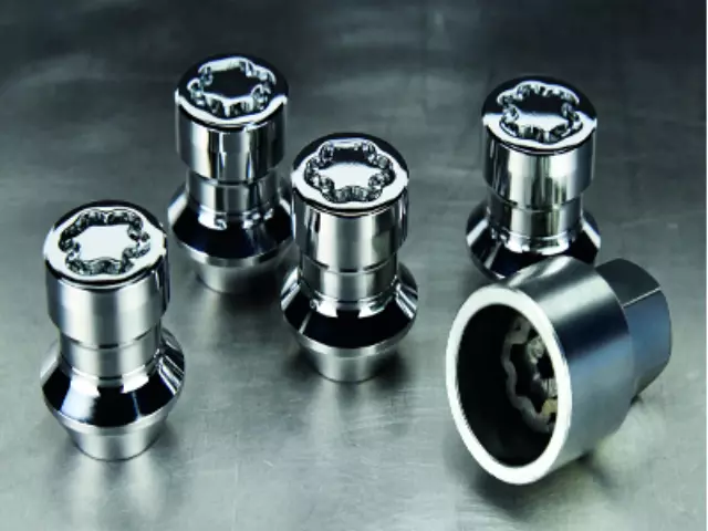 C9N3-V9-740A - Alloy Wheels Locks, Chrome Finish (Set Of 4) - 2004