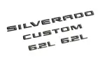 Silverado Custom Trail Boss Emblems - Black