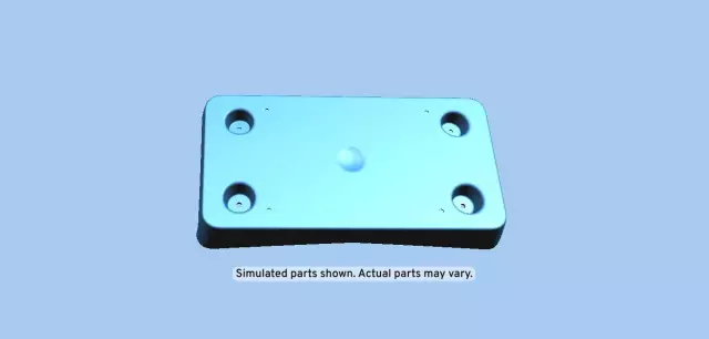 Primed Front License Plate Bracket