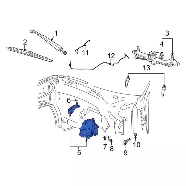 9L1Z-10732-A - Battery Tray 2007-2014 Ford | Ford Parts Direct