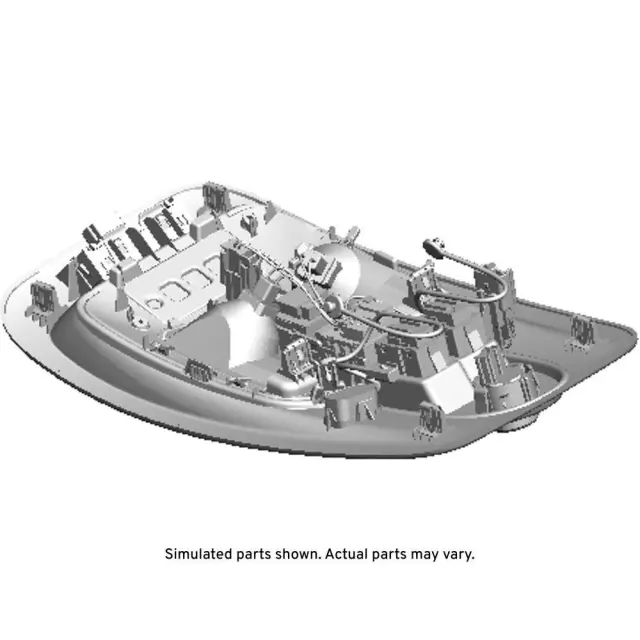 Light Titanium Roof Console