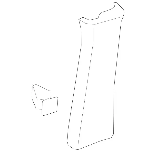 447-690-73-25-7P51 - Lock Pillar Trim 2016-2023 Mercedes-Benz