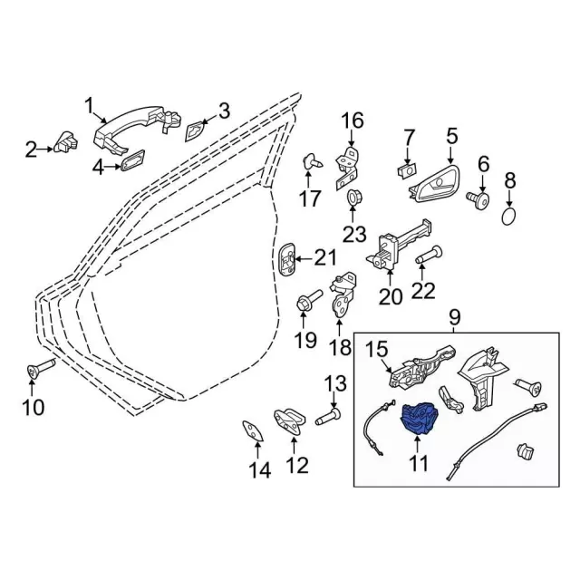 BF6Z-5426412-B Door Lock Actuator Motor - Ford | TascaParts.com