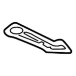 2007-2014 Lincoln Navigator Rear Center Console Storage Tray Black Liner Mat OEM