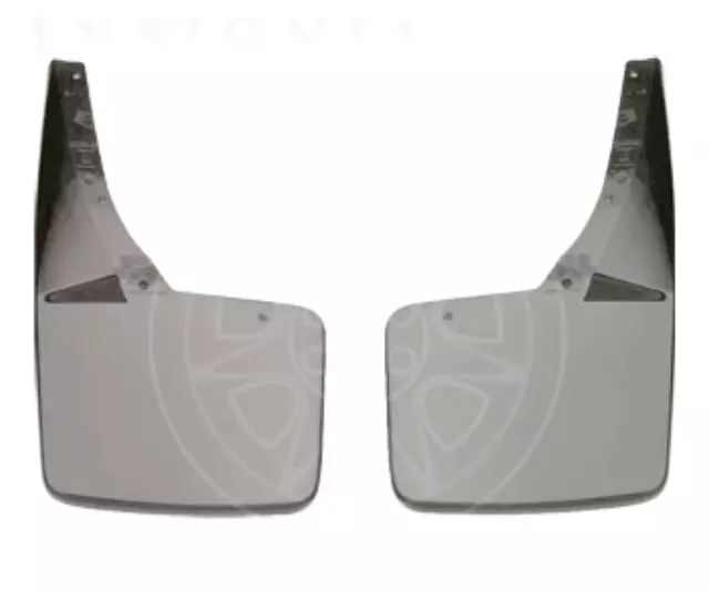 Splash Guards - Rear Molded - White - Esv
