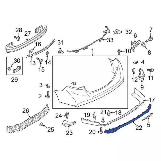 2013-2018 Ford Fusion Lower Trim Panel DS7Z-17K922-CA | OEM