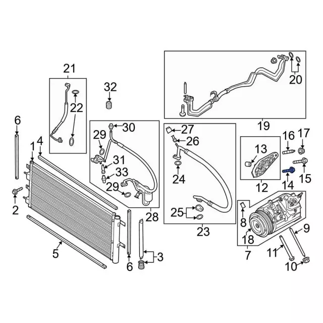 W715399-S442 - Alternator Mount Bolt 2013-2024 Ford | Ford Parts  