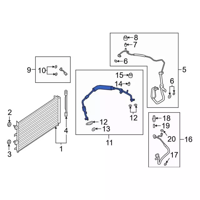 A/C Refrigerant Suction Hose