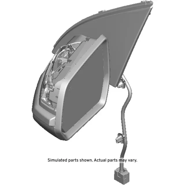 Black Driver Side Door Mirror without Cover