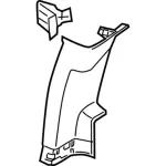 OEM NEW 11-16 Ford F250 F350 Supper Duty Ranch Upper Pillar Trim BC3Z28278D13AA