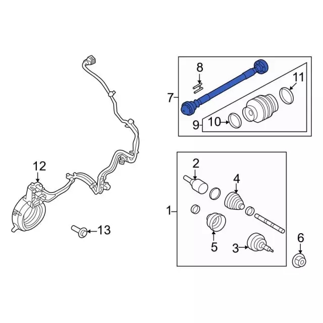 2021-2025 Ford F-150 Drive Shaft ML3Z-4R602-KX | OEM Parts Online