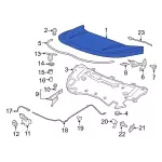 2019-2021 Ford Edge Front Hood Assembly -