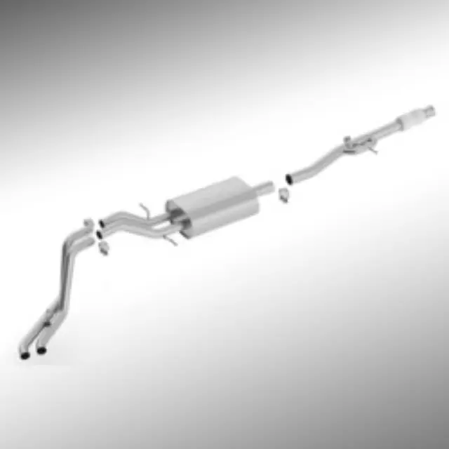 14-17 Borla(R) 6.2L Dual Split Rear Cat-Back Exhaust System, Crew Cab Short Box, Double Cab Standard