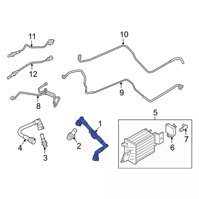 HL3Z-6758-B - Crankcase Tube 2017-2021 Ford | Ford Parts Direct